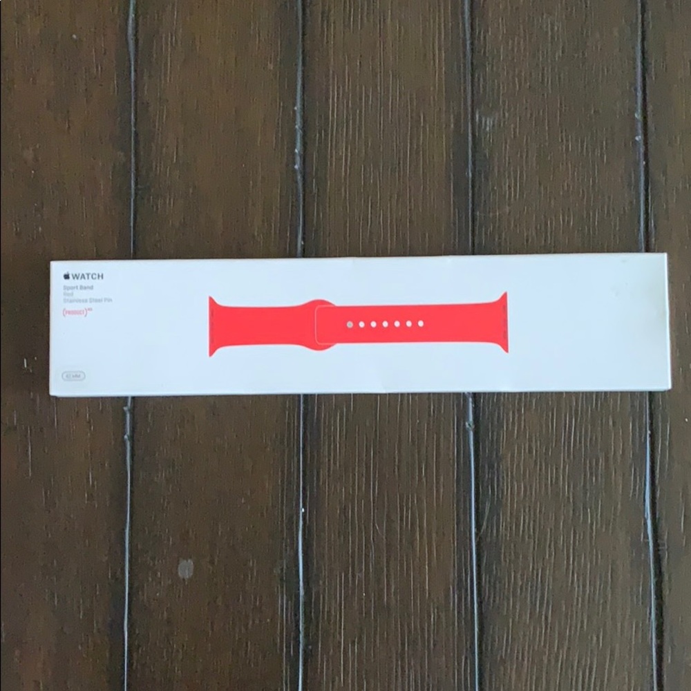 42 MM Red Apple Watch Band